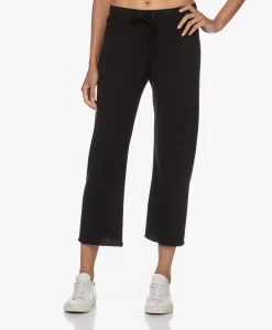 James Perse Vin Cutoff French Terry Sweatpants - Zwart