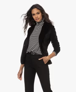 Majestic Filatures Stretch Velours Blazer - Zwart -Kleding Series Winkel 220825 5d207e6f 4654 49b4 ba9f f61348e6613b scaled