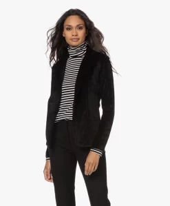 Majestic Filatures Stretch Velours Blazer - Zwart