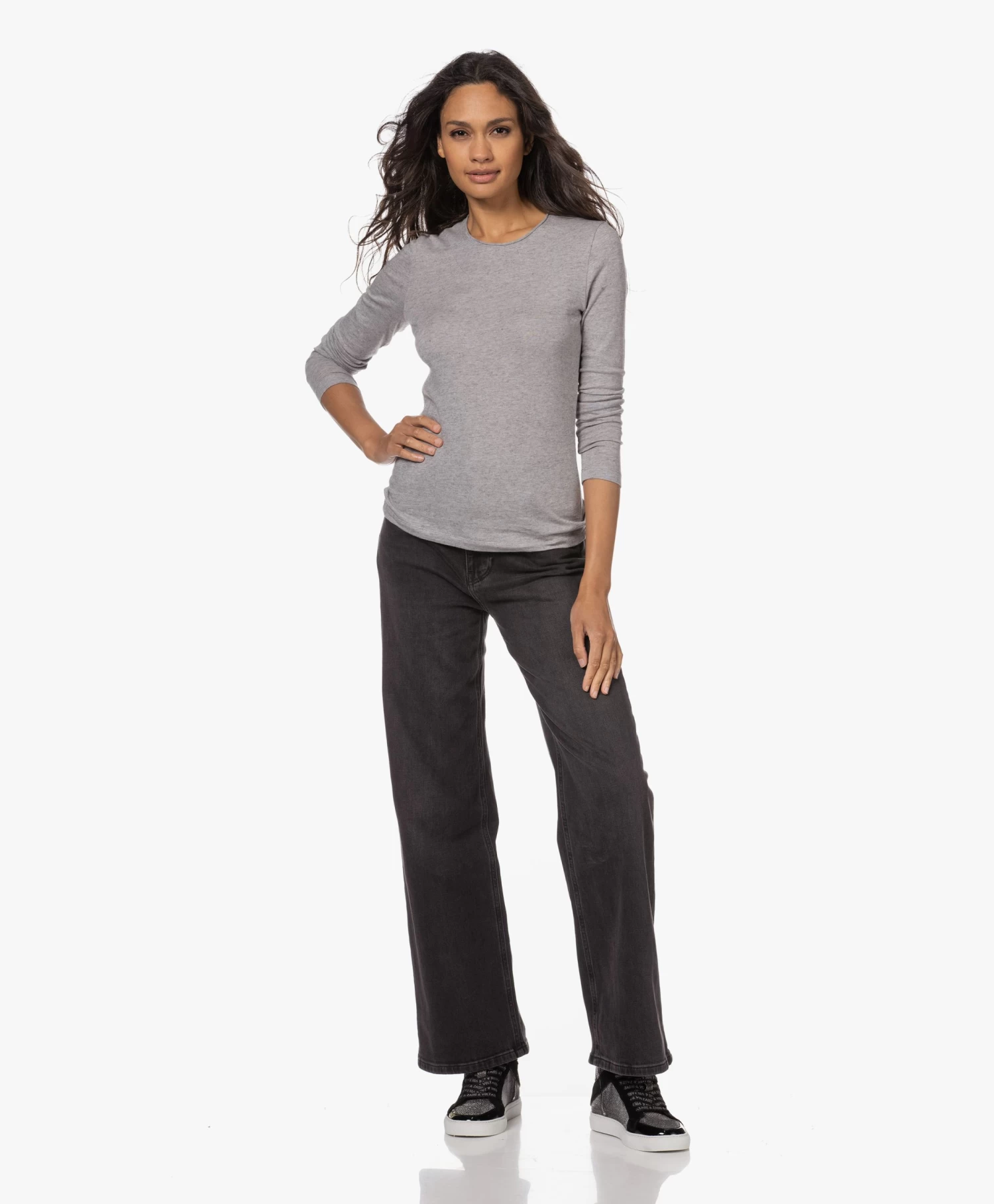 Belluna Forever Katoen-Cashmere Longsleeve - Ash 10 Belluna Forever Katoen-Cashmere Longsleeve - Ash - Afbeelding 10