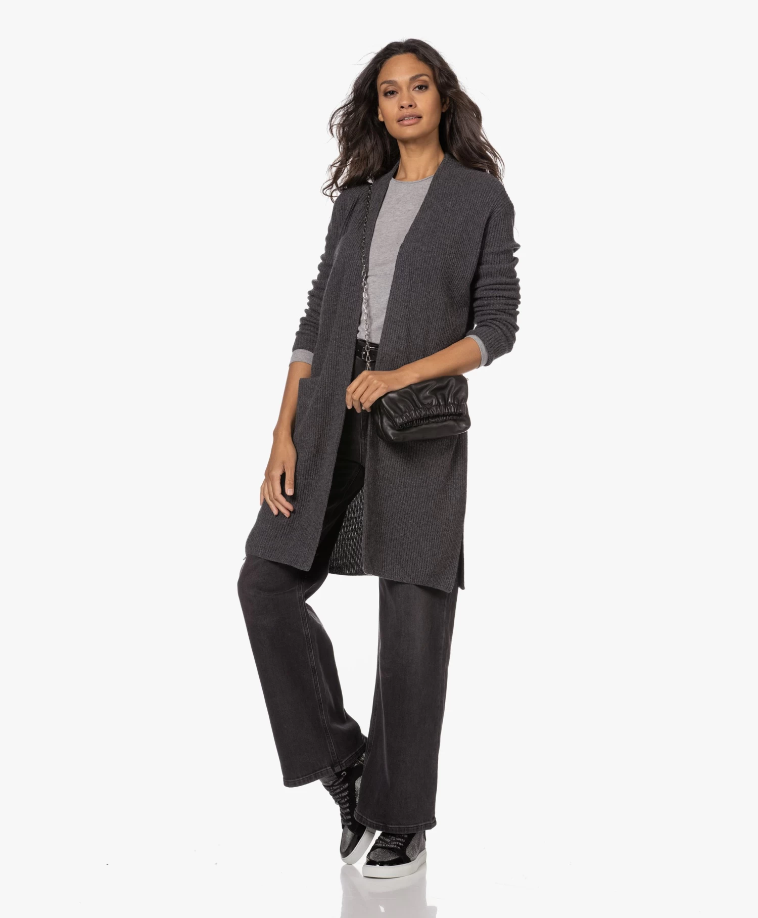 Belluna Forever Katoen-Cashmere Longsleeve - Ash 2 Belluna Forever Katoen-Cashmere Longsleeve - Ash - Afbeelding 2