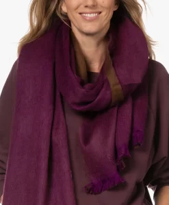 Alpaca Loca Handgemaakte Alpaca Two-Tone Sjaal - Violet/Chocolate Brown -Kleding Series Winkel 220906 39576035 39bf 4ad1 86ee 1d7060665a76 scaled