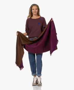 Alpaca Loca Handgemaakte Alpaca Two-Tone Sjaal - Violet/Chocolate Brown -Kleding Series Winkel 220906 f972a769 5a0c 441c 8037 6d47bf178c54 scaled