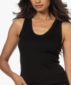 Enza Costa Pima Katoenen U-Hals Tanktop - Zwart -Kleding Series Winkel 220908 98aa84e2 55ab 4981 b61d 0d366df93f35