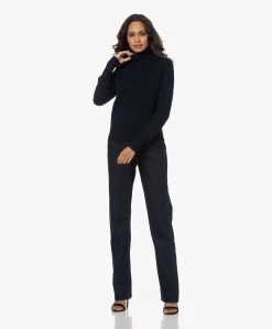 Resort Finest Fijngebreide Cashmere Coltrui - Navy -Kleding Series Winkel 220908 f881a286 4f27 4000 9fd3 33498fc6d5db