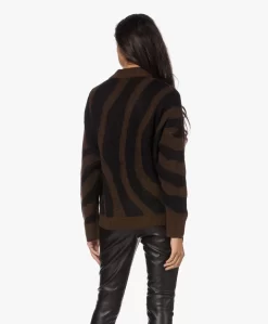 Repeat Mohair-Wolmix Jacquard Zebraprint Vest - Bruin/Zwart -Kleding Series Winkel 220912 a6ff5ccd 881c 4448 98e5 bc51de82cf7b scaled