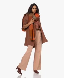 Alpaca Loca Handgemaakte Alpacamix Geblokte Sjaal - Cinnamon/Terracotta/Brown -Kleding Series Winkel 220919 82792d99 9f61 4000 abef 7dacaedccf8f scaled