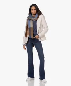 Alpaca Loca Handgemaakte Alpacamix Geblokte Sjaal - Cobalt Blue/Natural -Kleding Series Winkel 220919 d95c9365 a3b8 43f8 929c c6b15fea15c4 scaled