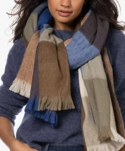 Alpaca Loca Handgemaakte Alpacamix Geblokte Sjaal - Cobalt Blue/Natural -Kleding Series Winkel 220919 f68d4075 bf94 40e3 aa08 5ab6d0cd45d6 scaled