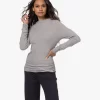Michael Stars Nichole Longsleeve Met Aangerimpelde Details - Grijs Mêlee