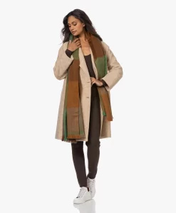 Alpaca Loca Handgemaakte Alpacamix Geblokte Sjaal - Groen/Bruin/Naturel -Kleding Series Winkel 221005 51b8d5fe 9956 4778 a1fd c194887e5297 scaled