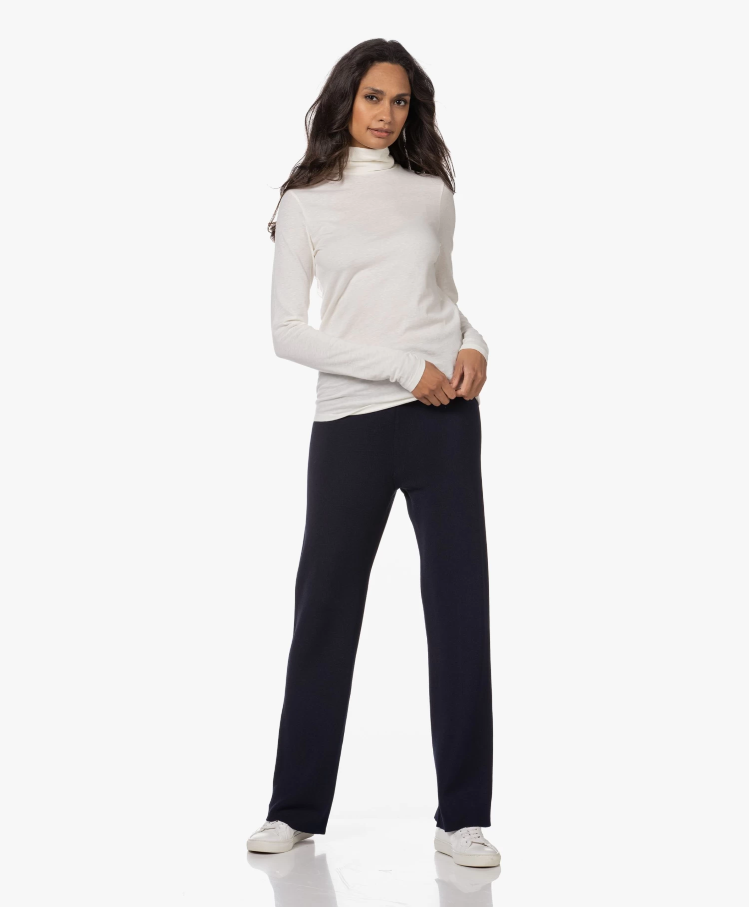 Resort Finest Katoen-Cashmere Colshirt - Ecru 9 Resort Finest Katoen-Cashmere Colshirt - Ecru - Afbeelding 9