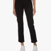 Frame Le High Straight Cropped Jeans - Zwart