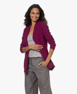 Belluna Delphine Open Wolmix Vest - Berry -Kleding Series Winkel 221018 7bd11b27 1699 4e97 a909 9045588a9b3a scaled