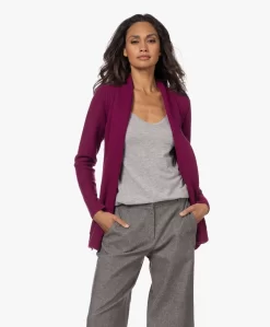 Belluna Delphine Open Wolmix Vest - Berry -Kleding Series Winkel 221018 99d718b4 77a5 4033 a5e3 caadd30267ec scaled