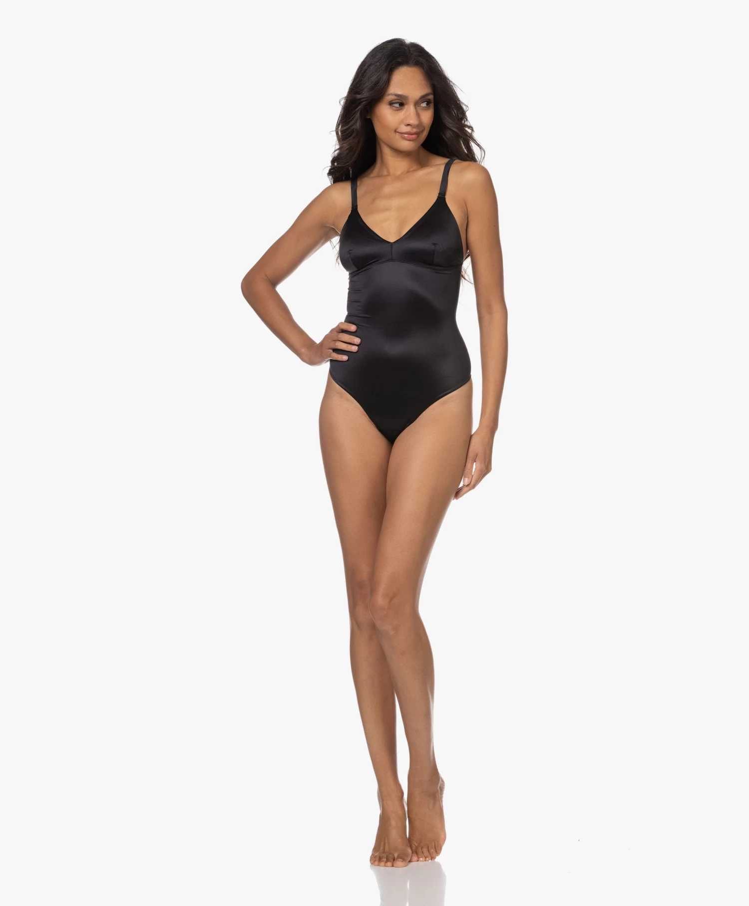 Spanx® Shaping Satin String Body - Zwart 2 Spanx® Shaping Satin String Body - Zwart - Afbeelding 2
