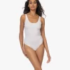 Wolford Ribjersey String Body - Pearl
