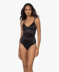 Spanx® Shaping Satin String Body - Zwart