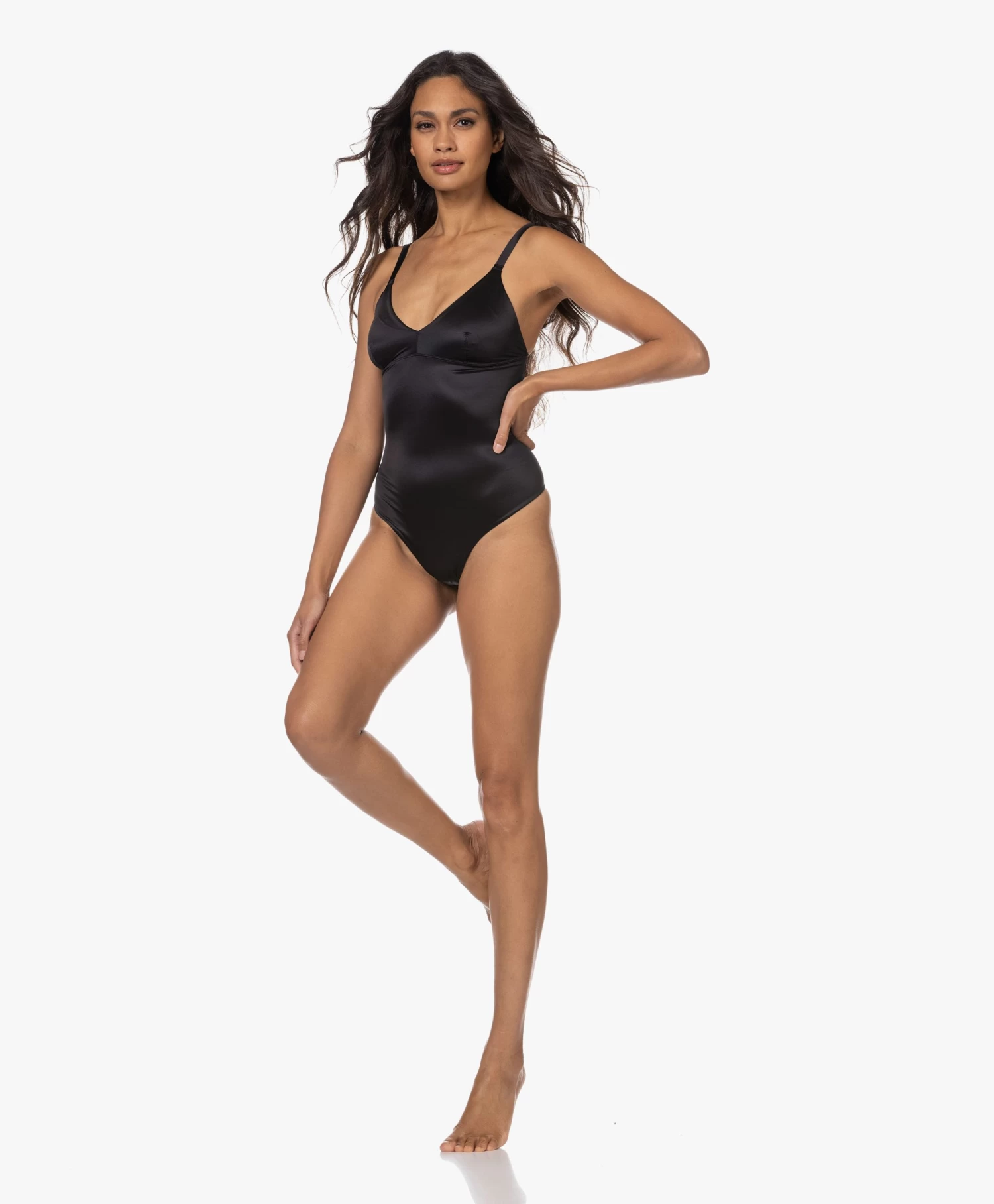 Spanx® Shaping Satin String Body - Zwart 9 Spanx® Shaping Satin String Body - Zwart - Afbeelding 9