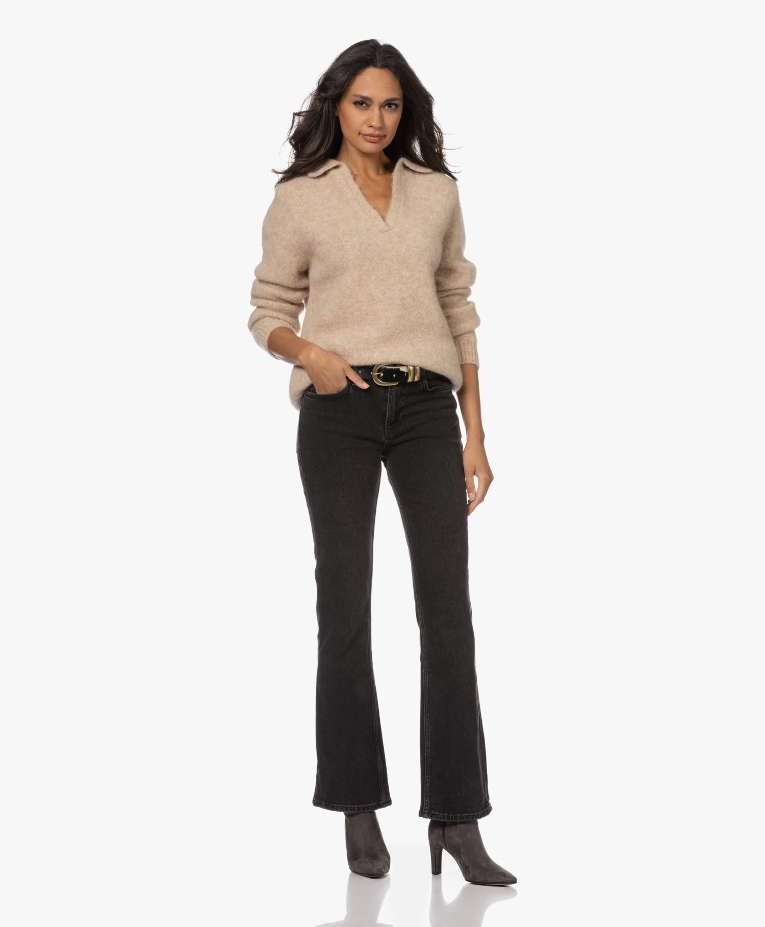 By Malene Birger Zoira Hairy Leren Riem - Cow Print 2 By Malene Birger Zoira Hairy Leren Riem - Cow Print - Afbeelding 2