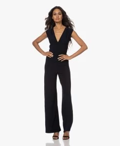 Norma Kamali Shirred Mouwloze Travel Jersey Jumpsuit - Midnight -Kleding Series Winkel 221107 6b6bc94f c038 40cf af0a c79a1b36d153