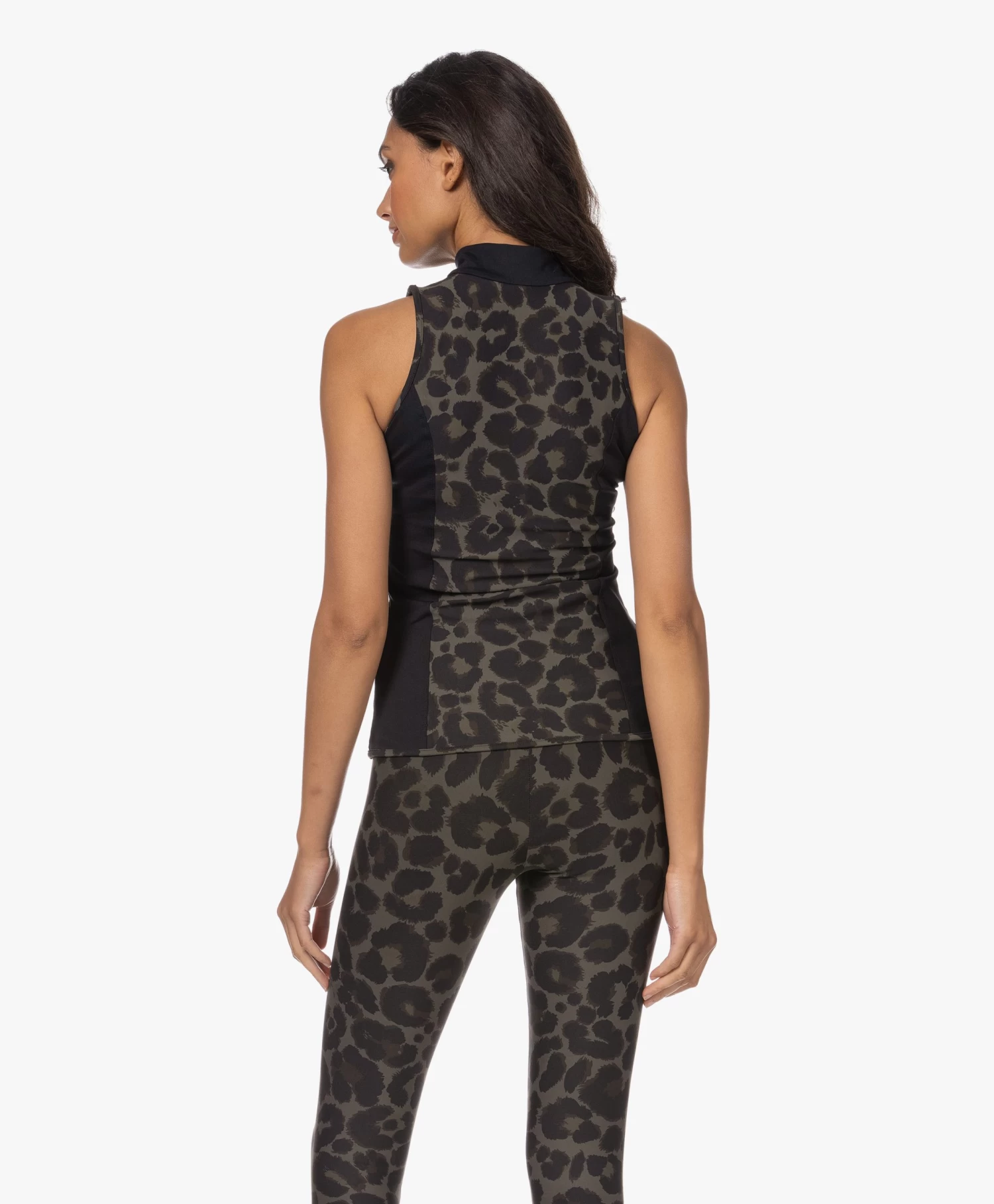 Deblon Sports Rosy Compressie Coltop - Green Leopard 4 Deblon Sports Rosy Compressie Coltop - Green Leopard - Afbeelding 4