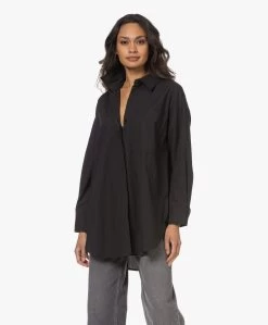 Rails Joey Katoen-Tencel Oversized Blouse - Zwart -Kleding Series Winkel 221121 e64a8bc7 e3ee 4c2a b9a6 730025e92e73