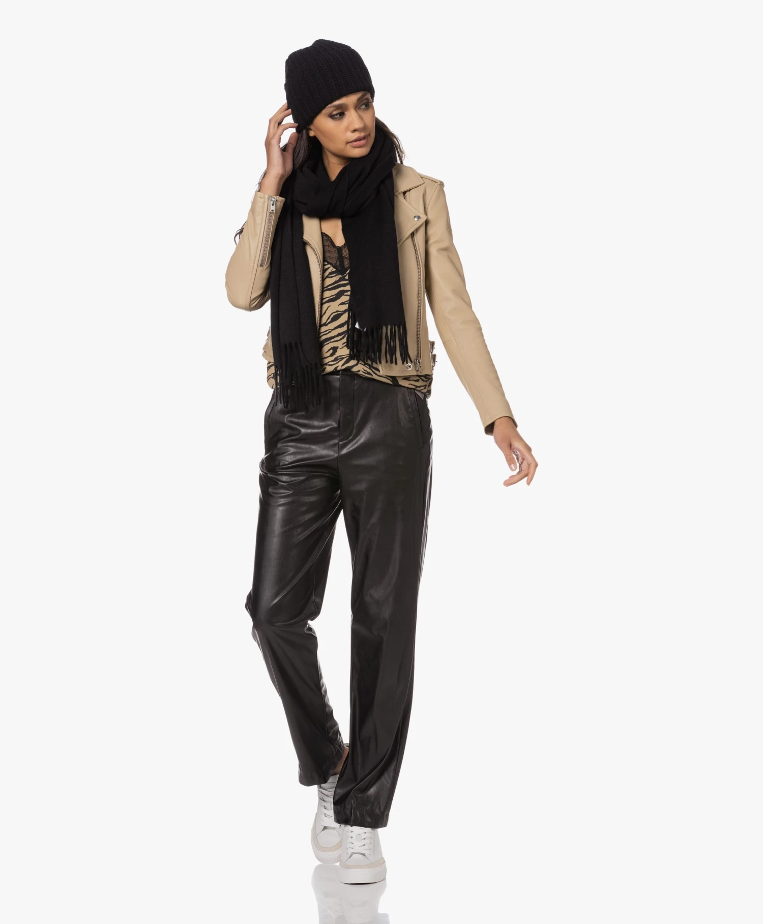 Filippa K Cashmere Blend Sjaal - Zwart 10 Filippa K Cashmere Blend Sjaal - Zwart - Afbeelding 10