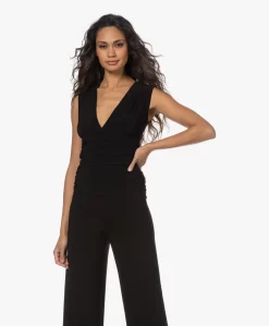 Norma Kamali Shirred Mouwloze Travel Jersey Jumpsuit - Zwart -Kleding Series Winkel 221130 24f73a8a 4726 45a4 bacf 82481b56db01 scaled