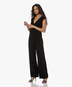 Norma Kamali Shirred Mouwloze Travel Jersey Jumpsuit - Zwart -Kleding Series Winkel 221130 75f85765 bc19 4893 af88 75d4372948ef