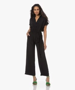 Vanessa Bruno Aliocha Crêpe Jumpsuit - Zwart
