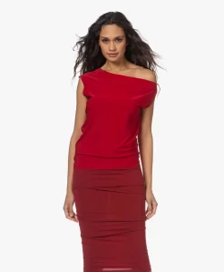 Norma Kamali Drop Shoulder Tech Jersey Top - Rood -Kleding Series Winkel 221205 afade0cc ddc8 4a6c a98f da25967e9e52 scaled