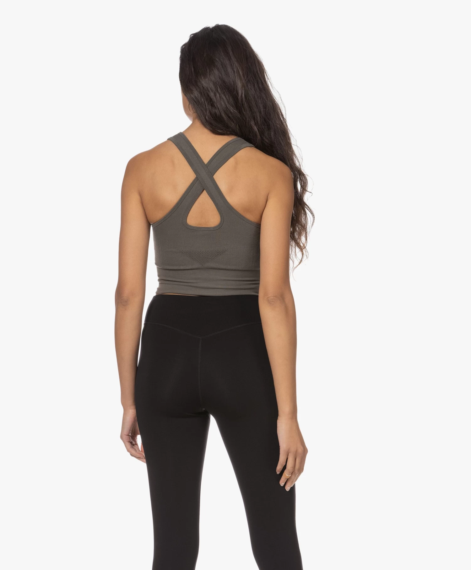 Gai+Lisva Lifa Cropped Yoga Top - Beluga 4 Gai+Lisva Lifa Cropped Yoga Top - Beluga - Afbeelding 4