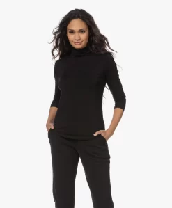 Lasalle Tencel Jersey Colshirt - Zwart -Kleding Series Winkel 221206 186c61f4 e96a 4f58 9741 6baf19d1cf9c scaled