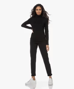 Lasalle Tencel Jersey Colshirt - Zwart -Kleding Series Winkel 221206 42f8df34 8454 49c9 8e2a 73b5d3dfa6ef scaled