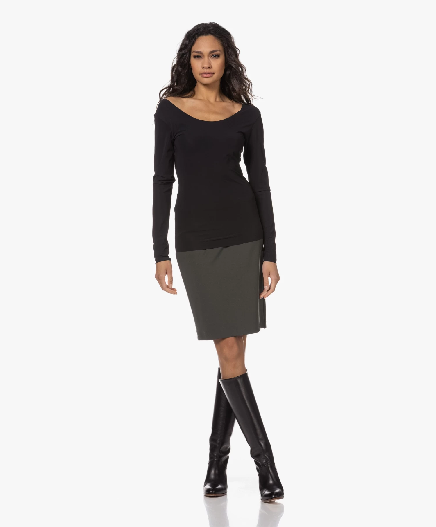 Japantky Tiyo Reversible Jersey Longsleeve - Zwart 6 Japantky Tiyo Reversible Jersey Longsleeve - Zwart - Afbeelding 6