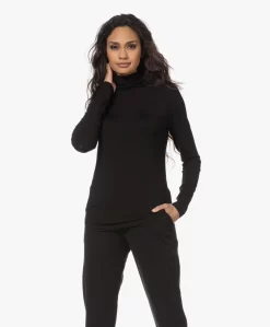 Lasalle Tencel Jersey Colshirt - Zwart -Kleding Series Winkel 221206 eb11bb21 8947 4a3b 8a97 4e8140ce0337 scaled