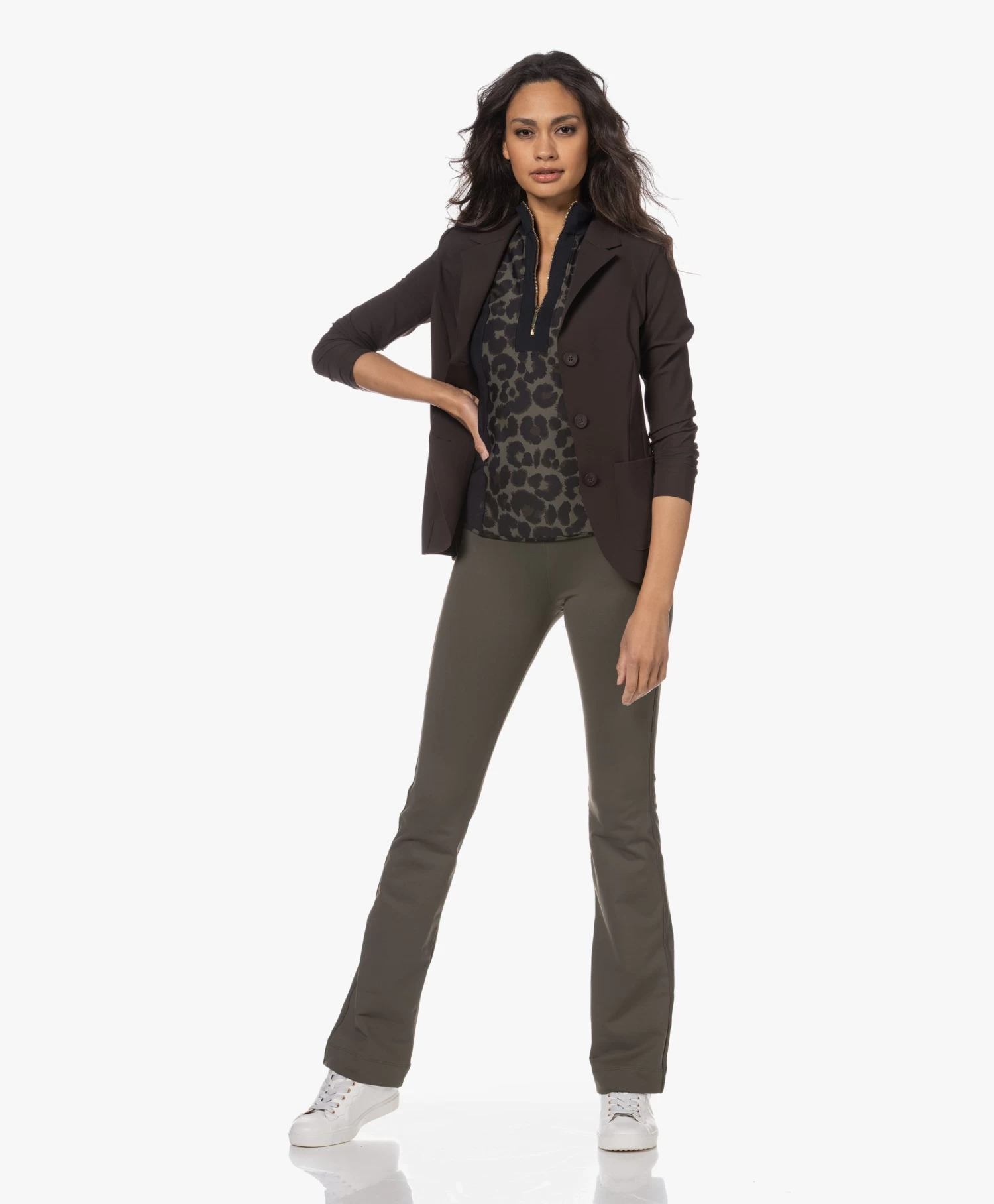 Deblon Sports Rosy Compressie Coltop - Green Leopard 10 Deblon Sports Rosy Compressie Coltop - Green Leopard - Afbeelding 10