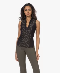 Deblon Sports Rosy Compressie Coltop - Green Leopard