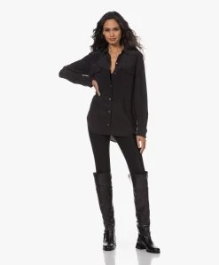 Equipment Signature Washed-Silk Blouse - Zwart -Kleding Series Winkel 221207 b38efd95 a95b 4ed7 a83c 4c76605eddde