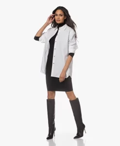 By Malene Birger Nilah Viscose En Wol Colshirt - Zwart -Kleding Series Winkel 221213 0cf759b2 e2fa 458c 8a95 a8acb589d021 scaled