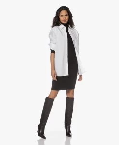 By Malene Birger Nilah Viscose En Wol Colshirt - Zwart -Kleding Series Winkel 221213 44e68c3c 8646 4848 9933 d1e98e7e63e1