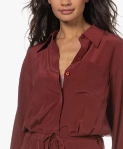 Equipment Benilde Gewassen Zijden Jumpsuit - Syrah -Kleding Series Winkel 221213 4c52d59d 30d5 4a68 a2aa 1c8ed1952f93