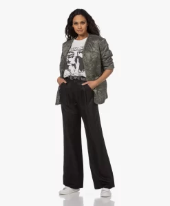 Iro Merkle Leren Riem Met Metalen Details - Zwart/Zilver -Kleding Series Winkel 221213 55fb1011 b9e5 4835 ba89 1174a9d2b492 scaled