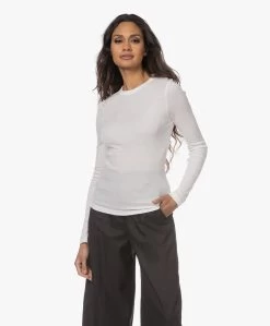 Róhe Rib Jersey Layering Longsleeve - Off-White