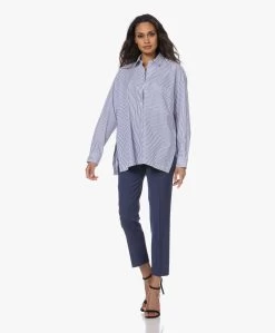 Closed Gestreept Bio Poplin Oversized Overhemd - Ivoor/Blauw -Kleding Series Winkel 221220 6d7d46ab 61fe 4cfe b3d6 fefb825ff95f