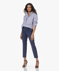 Closed Gestreept Bio Poplin Oversized Overhemd - Ivoor/Blauw -Kleding Series Winkel 221220 898017dc 9923 4500 88d1 97f0017279ba