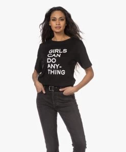 Zadig & Voltaire Bella Girls T-Shirt - Zwart -Kleding Series Winkel 221220 d409a382 a499 4890 99a4 f0d7b35b61f2