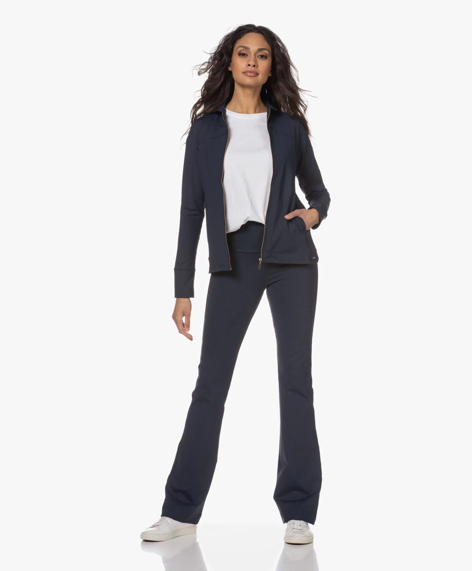 Deblon Sports Celine Flared Legging - Navy 12 Deblon Sports Celine Flared Legging - Navy - Afbeelding 12