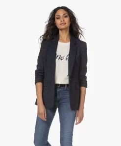 Drykorn Atlin Scheerwolmix Blazer - Navy